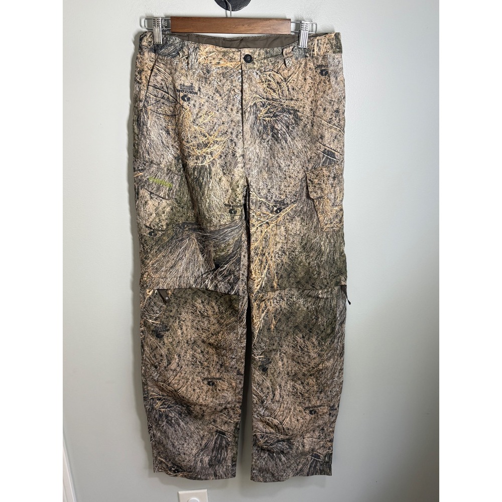Magellan Outdoors Mossy Oak Brush Camo Convertible Cargo Pants Womens XL 18-20